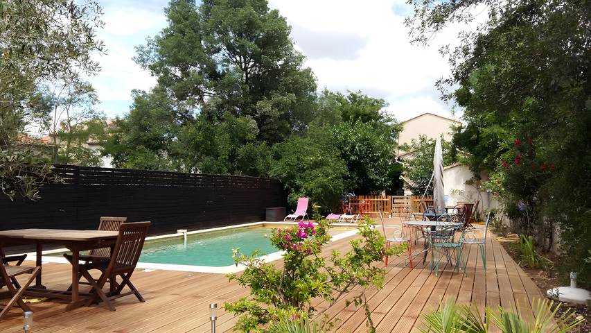 Appartement de vacances pour 6 personnes, avec jardin et balcon, animaux acceptés dans le Gard - 4