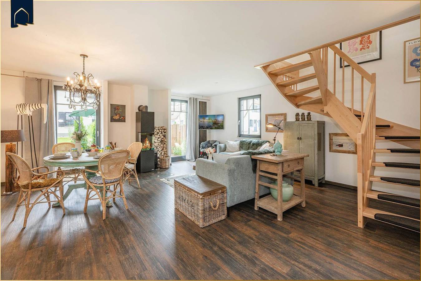 Modernes Ferienhaus im Fischerdorf mit Sauna & Garten – ländlich und ruhig auf Usedom in Zirchow, Usedom