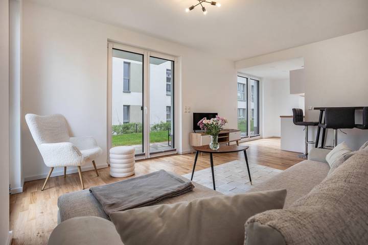 Ganze Wohnung, Apartment 'Modernes Loft mit Terrasse-Garten' mit privater Terrasse, Gemeinschaftsgarten & Wlan in Greifswald, Vorpommern Greifswald