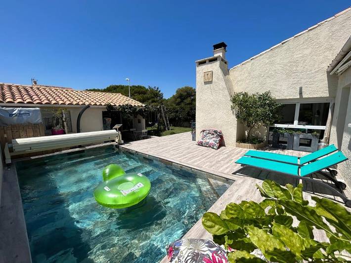 Villa pour 10 personnes, avec vue ainsi que piscine et jardin à Mauguio
