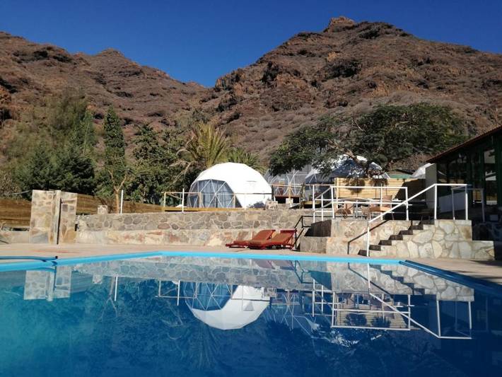 Ferielandsby, med Terrasse og Hage i tillegg til Badebasseng på Gran Canaria