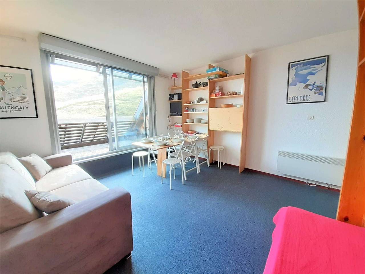 Estudio entero, Estudio Cabina con Vistas, 6 Plazas, Ascensor y Comodidades Completas en Piau-Engaly in Piau-Engaly, Aragnouet