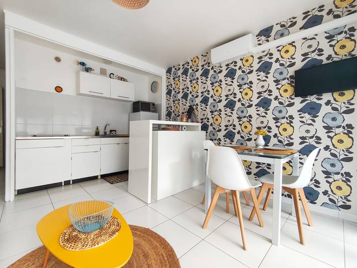 Studio für 2 Personen, mit Terrasse und Balkon/Terrasse - 1