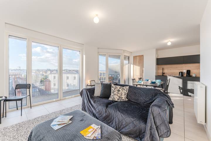 Ganze Wohnung, Ferienwohnung für 4 Personen mit Terrasse in Nantes, Nantes und Umgebung