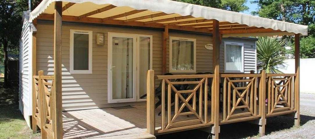 Camping für 6 Personen, mit Sauna und Kinderpool sowie Whirlpool und Terrasse in Capbreton