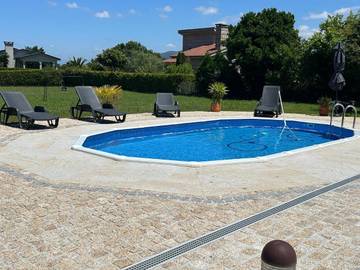 Gîte pour 7 personnes, avec piscine ainsi que vue et jardin à Tomiño