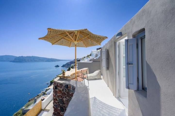 Villa pour 2 personnes, avec terrasse et vue sur l’océan à Oia - 3