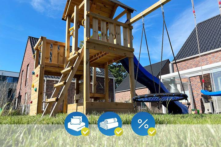 Ferienhaus für 8 Personen, mit Garten und Ausblick sowie Sauna, mit Haustier