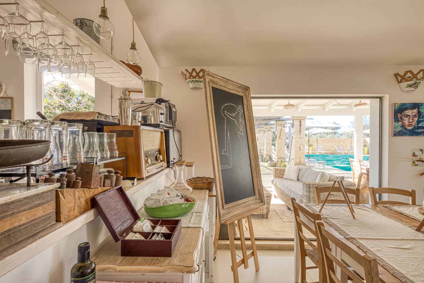 Villa „Camera 1“ mit Meerblick, privatem Pool und Wlan in Salve, Golf von Tarent