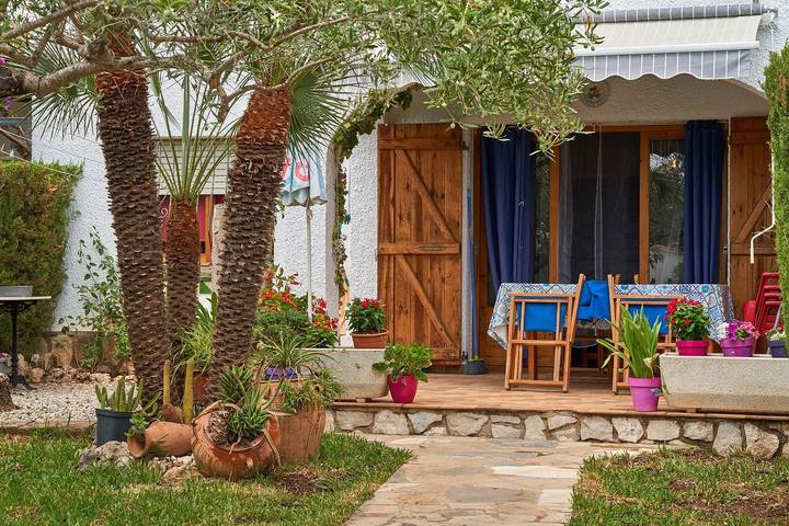 Apartamento para 4 personas, con jardín en La Ampolla