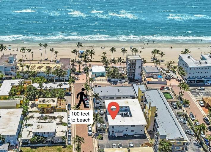 Vacation rental for 2 people, with pool in Hollywood Beach (FL)