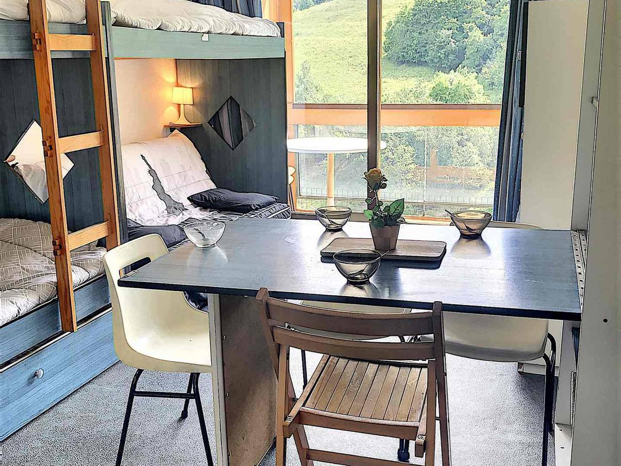 Estudio entero, Studio fonctionnel · Skis aux pieds · Balcon vue pistes · Wifi gratuit in Le Corbier, Villarembert
