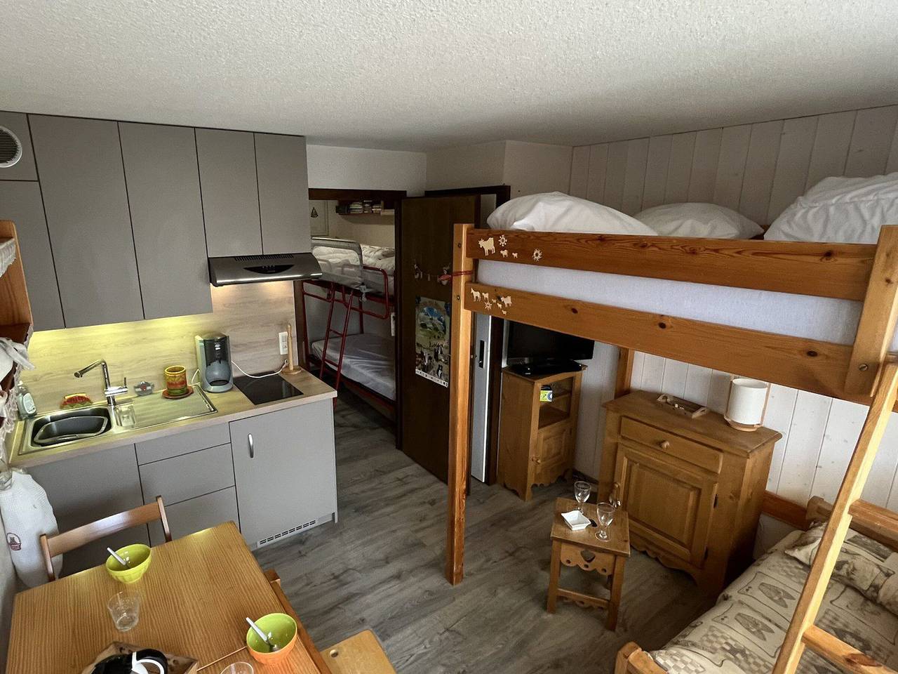 Entire studio, Studio with balcony, pets welcome - 4 guests in Samoëns, Bonneville region
