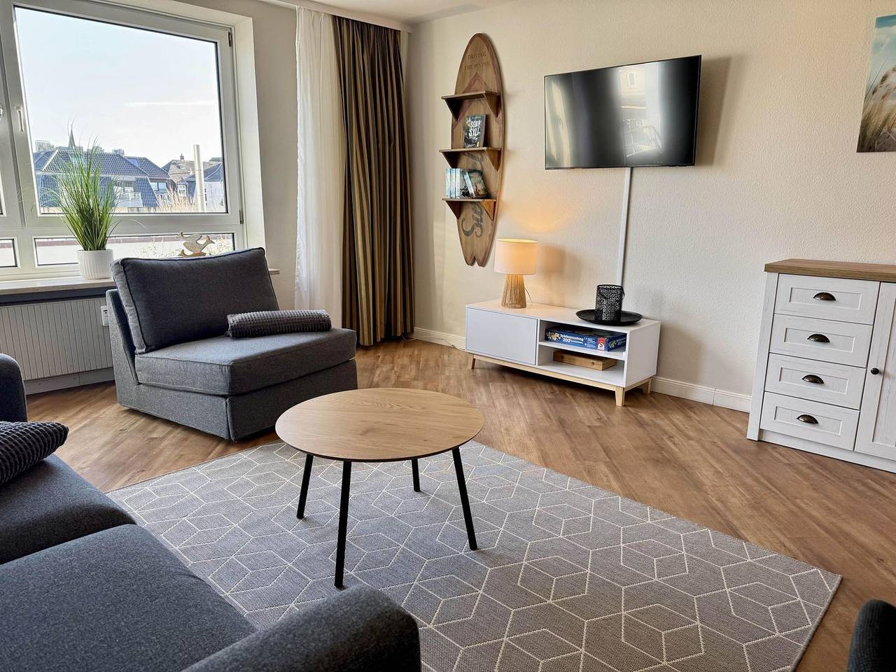 Ganze Wohnung, Zentrales 2-Zimmer App. für 2-4 Pers. mit Balkon und Wlan in Westerland, Sylt (Gemeinde)