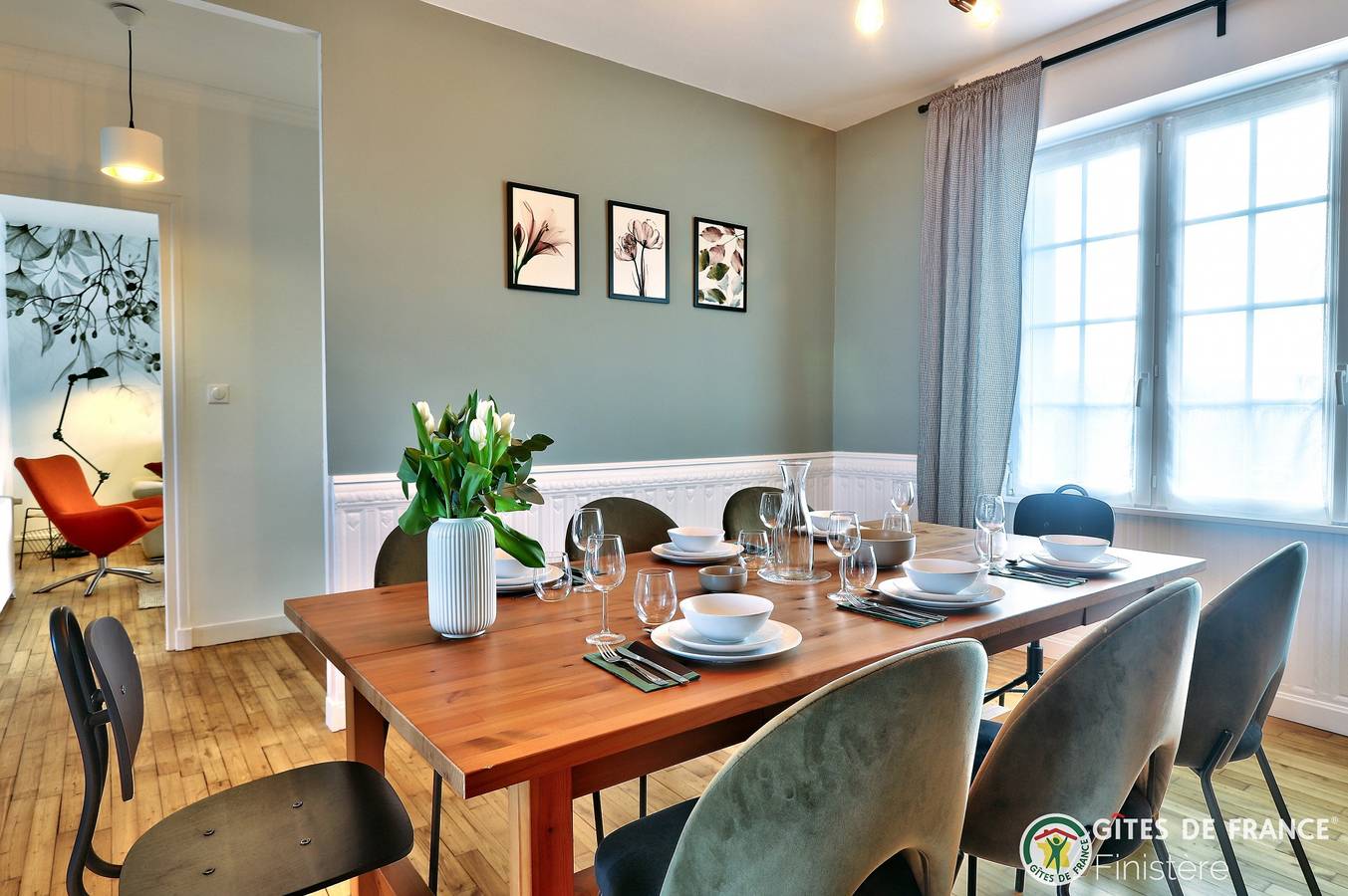 Gîte für 6 Personen mit Garten in Ploudalmézeau, Brest und Umgebung