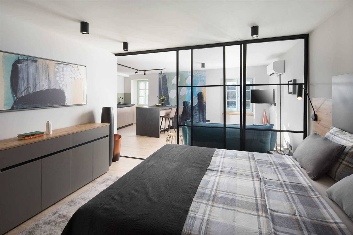 Ganze Wohnung, Premium-Apartment Blue in einer charmanten historischen Stadt in Labin Stadt, Labin