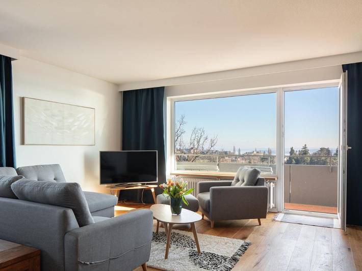 Ferienwohnung für 4 Personen, mit Ausblick und Balkon sowie Seeblick - 1