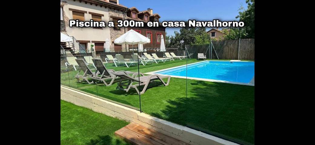 Apartamento para 7 personas, con vistas además de piscina y jardín en Real Sitio de San Ildefonso