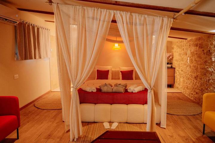 Maison de vacances pour 2 personnes, avec Jacuzzi ainsi que Terrasse et Sauna