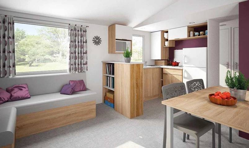 Mobil home pour 8 personnes, avec bassin pour enfant ainsi que sauna et jacuzzi à Azur - 4