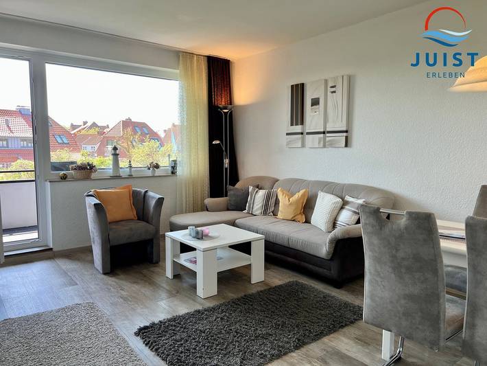 Ferienwohnung für 2 Personen, mit Balkon auf Juist