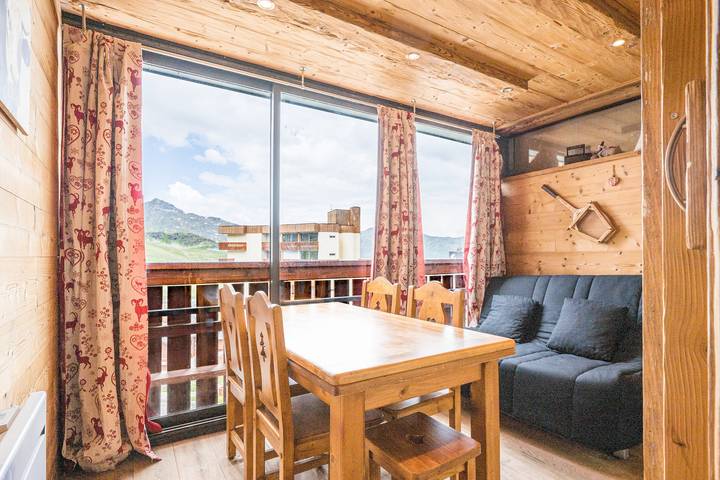 Geheel appartement, Appartement '6p Au Pied Des Pistes' met Uitzicht op de Bergen, Balkon en Wifi in Val Thorens, Massif de la Vanoise