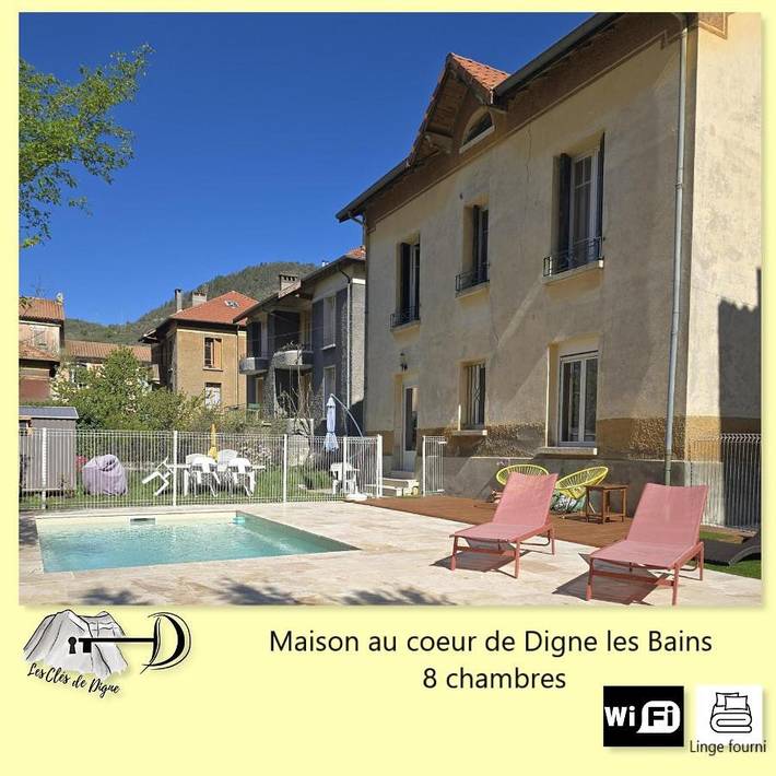 Apartamento de vacaciones para 20 personas, con piscina además de jardín y vistas - 1