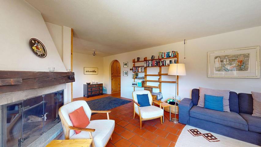 Ferienwohnung für 6 Personen, mit Ausblick und Garten in Samedan - 4