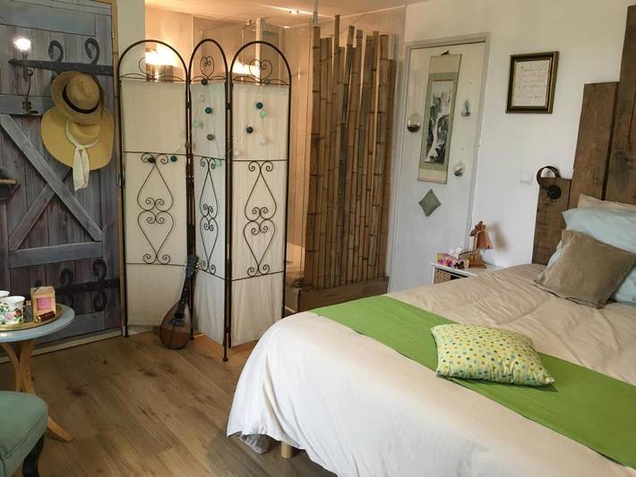 Chambre d’hôte pour 2 personnes, avec Terrasse ainsi que Jardin et Vue à Fleurance