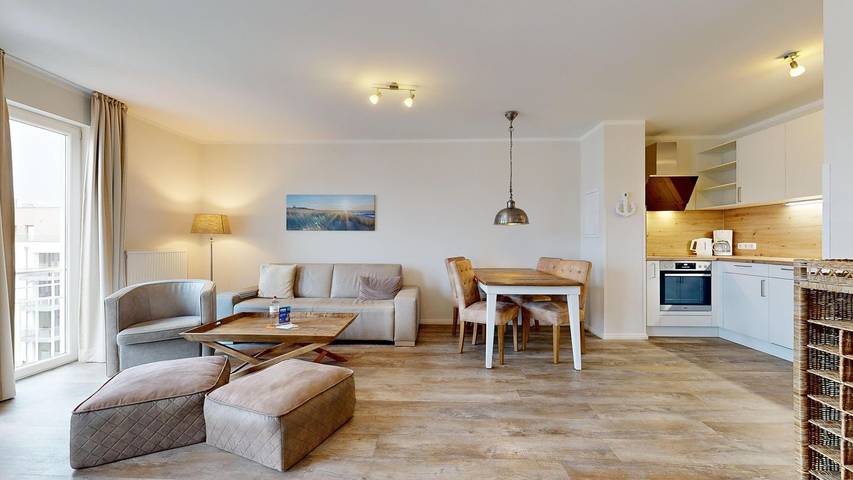 Apartamento entero, Moderne Ferienwohnung in Strandnähe mit Sauna, Fitnessraum und Fahrstuhl im Haus in Ostseebad Binz, Binz