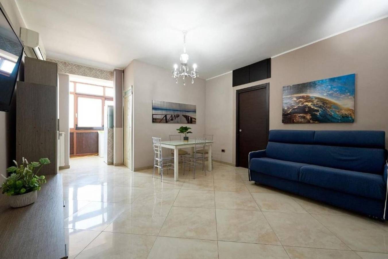 Ganze Wohnung, Apartment „Mirosa“ mit Balkon, Wlan und Klimaanlage in Pompei, Nationalpark Vesuv