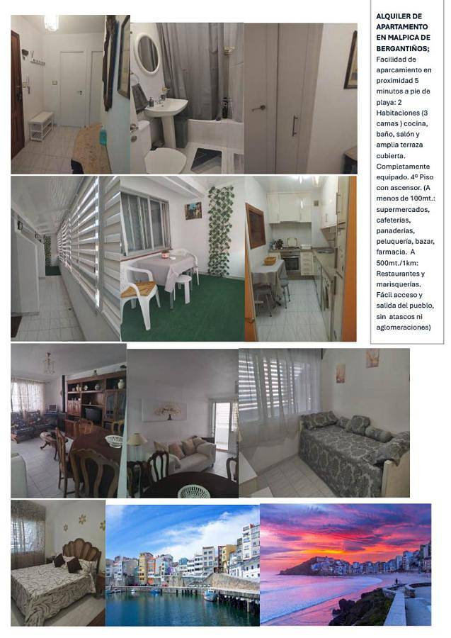 Apartamento de vacaciones para 4 personas, con vistas y balcón - 1