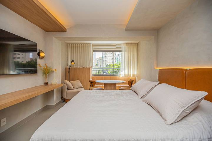 Apartamento para 2 personas, con balcón y piscina en São Paulo