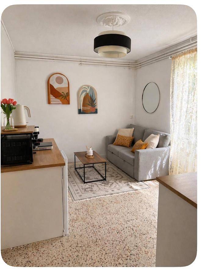 Appartement de vacances pour 4 personnes, avec Balcon et Terrasse ainsi que Jardin et Vue