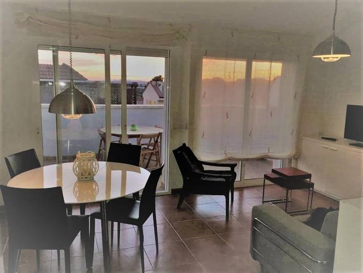 Gîte pour 4 personnes, avec piscine ainsi que vue et terrasse dans les Cases d'Alcanar