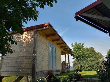 Cottage pour 4 personnes, avec jardin ainsi que terrasse et vue à Tolmin