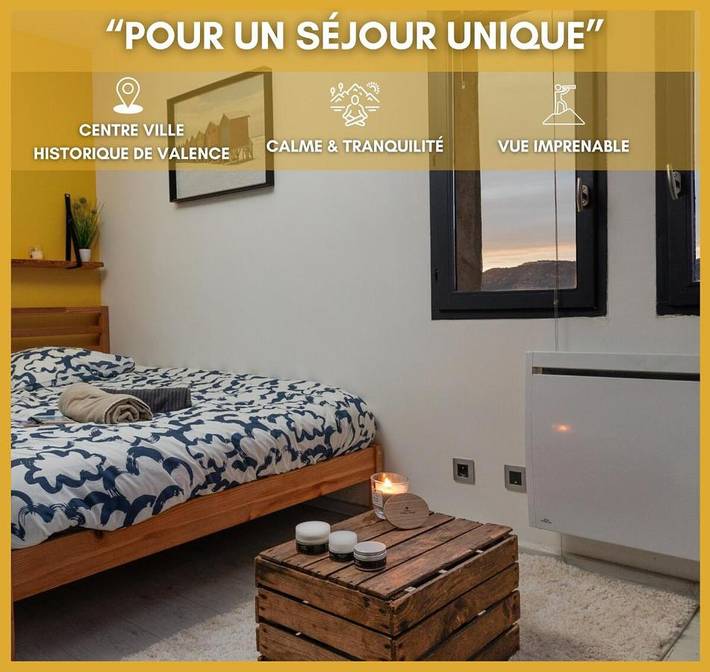 Appartement de vacances pour 2 personnes, avec vue sur le lac et vue à Valence