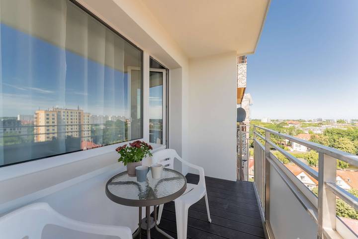Ganze Wohnung, Stylish Apartment with a Balcony Kolobrzeg City Center in Kolberg, Baltic Sea Pomerania