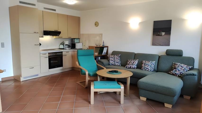 Ferienwohnung für 4 Personen, mit Balkon und Seeblick auf Usedom