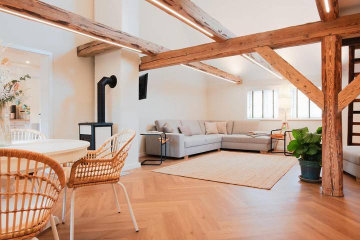 Ferienwohnung für 4 Personen, mit Balkon und Terrasse sowie Garten und Ausblick in Osterwieck