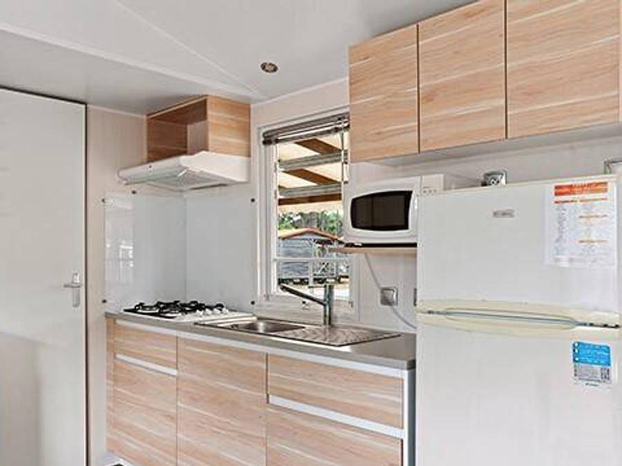 Camping L’Île du Rhin - Mobilhome 6 personas - Classic | 3 Dormitorios | 6 Pers. | Terraza elevada in Biesheim, Región de Colmar