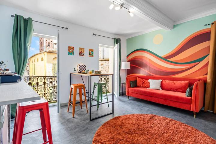 Apartamento de vacaciones para 3 personas, con vistas y balcón - 1