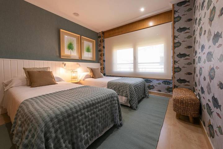 Apartamento para 6 personas, con vistas además de balcón y piscina en Isla de La Toja