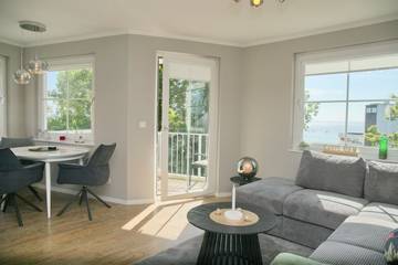 Ferienwohnung für 3 Personen, mit Seeblick und Sauna sowie Balkon, mit Haustier in Grömitz