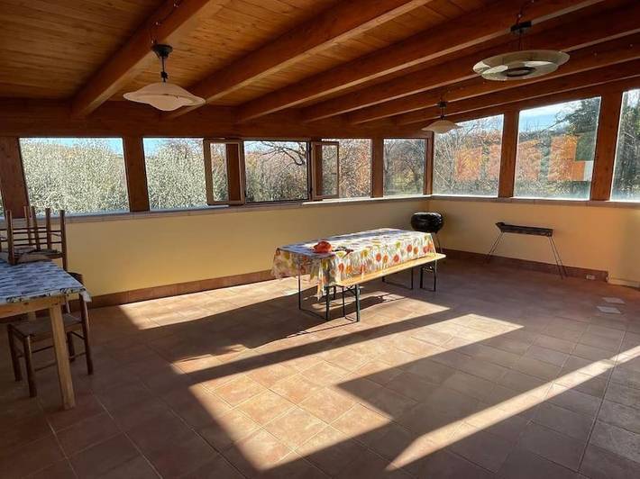 Ferienhaus für 4 Personen, mit Ausblick und Balkon sowie Garten