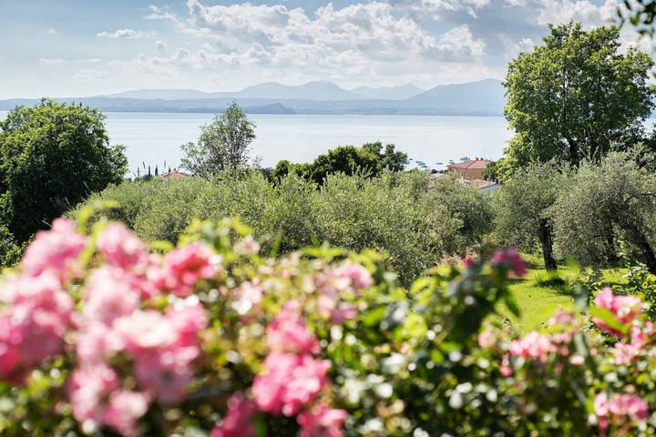 Villa 'Con Vista Mozzafiato Sul Lago' con vista lago, Wi-Fi e aria condizionata in Cisano, Bardolino