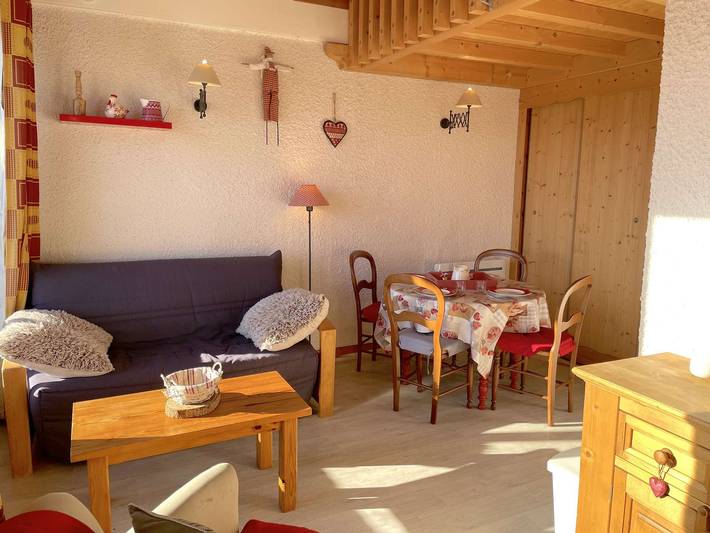 Appartement entier, Studio Les Saisies 4 personnes avec balcon in Les Saisies, Région d'Albertville
