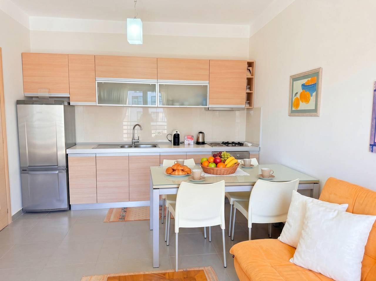 Apartamento entero, Apartamento de vacaciones para 4 personas con balcón in Golem, Albania