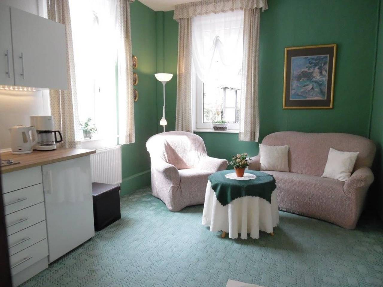 Ganze Ferienwohnung, Haus Hirschfelder - Studio-Apartement Romantik in Wildemann, Harzvorland