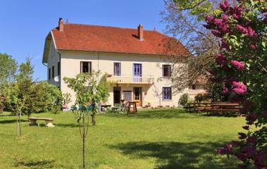 Gîte pour 12 personnes, avec piscine et jardin dans l' Ain